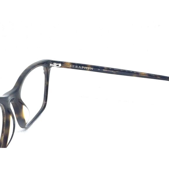 SERAPHIN SHIMMER 13 TORT TORTOISE BROWN CRYSTALS EYEGLASSES FRAMES 55-17-145 main image 4